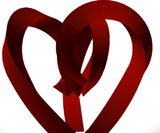Concept drawing of the Heart of 66 ribbon sculpture